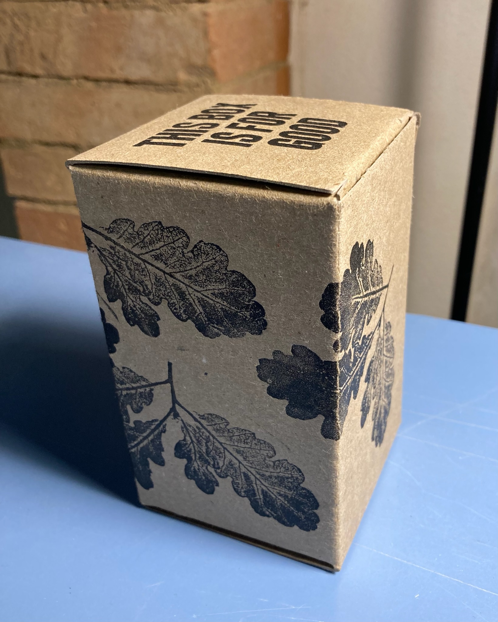 Prototype box number two, with botanicals.