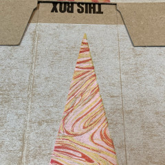 Detail of the "marbled tree" on a side of the box, mid-printing.