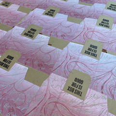 More boxes laid out to dry.