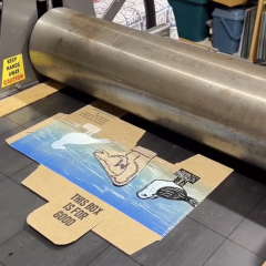 Printing the box on the etching press