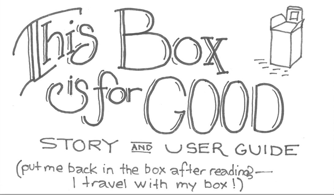 The cover of the Story and User Guide zine